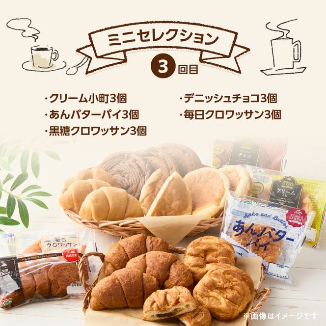 【2ヶ月に1回 計3回】【賞味期限60日間】コモパン　人気の3セット定期便（計59個）／災害用備蓄 保存食 非常食 防災グッズにも[014K10-T]