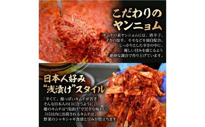 【テレビで紹介されました！】おつけもの慶「王道白菜キムチ」200ｇｘ3個セット 【kw0275-0018】