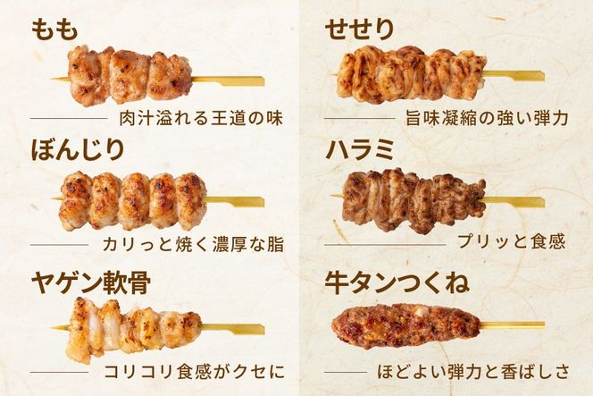 焼き鳥5種＋牛タンつくね　合計108本セット【OT0000006】