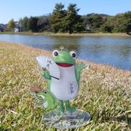 A13.ケロ平 セット / 平泉 ゆるキャラ キャラクター てぬぐい 手ぬぐい アクスタ 和柄 和風 プレゼント 贈答 贈り物 誕生日 お祝い 【ptc929-kero-4B】