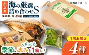 糸島産 魚 米 野菜 果物 厳選詰め合わせ MINORI BOX Sサイズ 糸島市 / emma.Inc / 米 魚 野菜 詰め合わせ[AOP019]