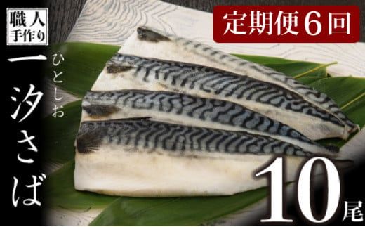 【定期便6回】10枚セット 一汐さば おろし大根付き N-88