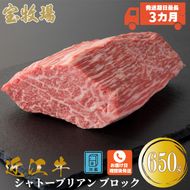 【A-319】宝牧場 近江牛 シャトーブリアンブロック 650g ［高島屋選定品］
