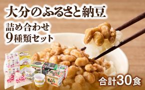 【K05005】大分のふるさと納豆 詰め合わせ9種類セット