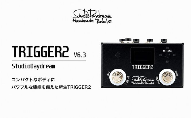 TRIGGER2 V6.3 StudioDaydream スイッチャー 2ループ MIDI コントロール端子 エフェクター ギター