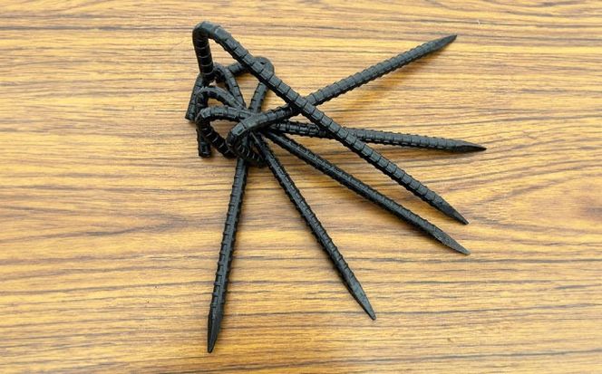 鍛造ペグ 20cm 6本セット / キャンプ キャンプ用品 ペグ キャンプ場 アウトドア用品 / 南島原市 / 重光刃物鍛造工場[SEJ015]