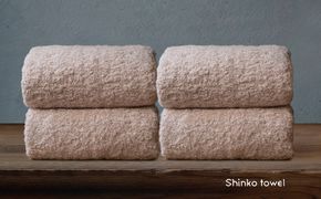 G3485 【TVで紹介！】おぅ！え～やん バスタオル（ローズ）4枚【泉州タオル 国産 吸水 普段使い 無地 シンプル 日用品 家族 ファミリー】 