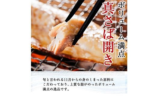 ギフト用品質！ 九州産 ひもの 真さば 開き 干物 (1尾×5P) 干物 さば サバ 鯖 サバ開き 冷凍 魚 海鮮 冷凍 小分け ギフト 贈り物 大分県 佐伯市【DH206】【ネクサ】