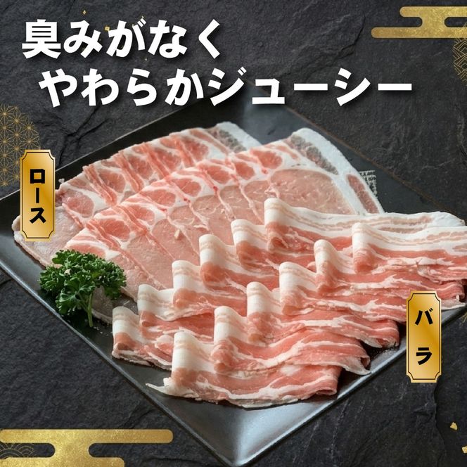 ひなた宮崎ホエー豚食べ比べしゃぶしゃぶセット 600g（豚肉 豚 ロース 豚バラ 肉 しゃぶしゃぶ ご家庭用 冷凍）