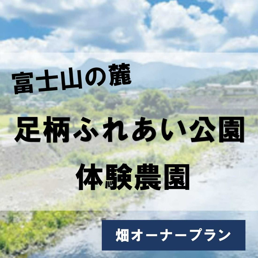 3AD2足柄ふれあい公園 体験農園 畑オーナープラン(12か月)