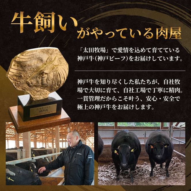神戸牛 訳あり 切り落とし 400g×2 計800g 小分け 切り落とし 不揃い 規格外 牛肉 肉