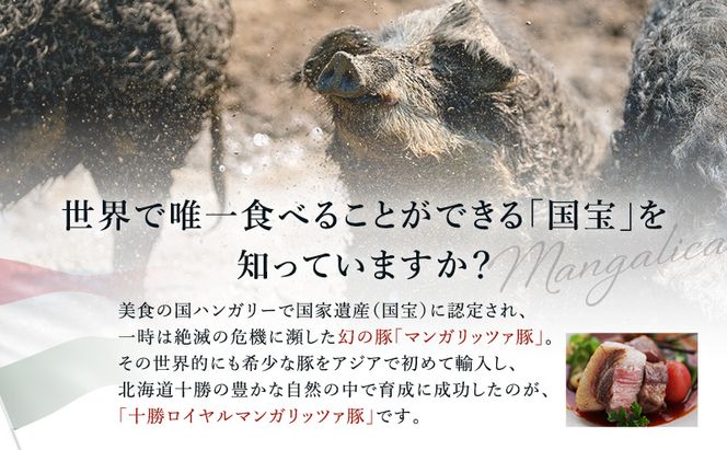 【メディアで多数紹介】 国宝・十勝ロイヤルマンガリッツァ豚 塩しゃぶしゃぶ ロース400g 北海道 幕別町 【 豚肉 豚 しゃぶしゃぶ 塩 湖塩 冷凍 生 】 お肉 牛肉 牛肉/しゃぶしゃぶ  丸勝十勝ヒルズ