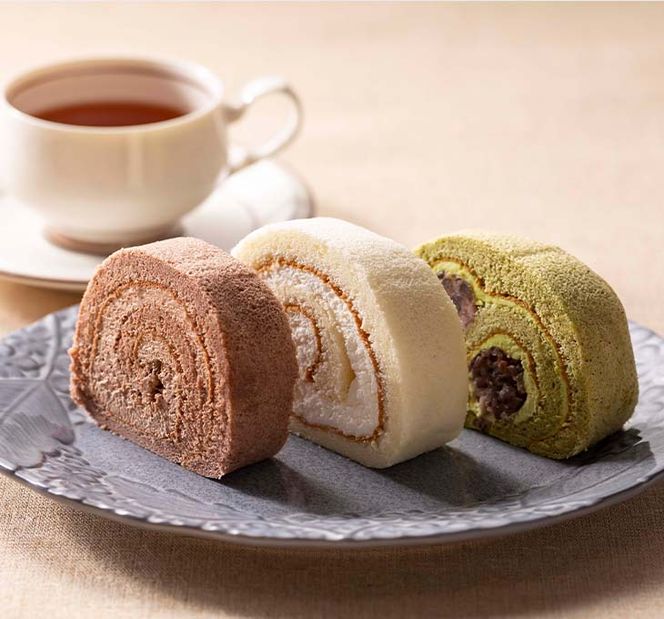 自然卵ロールケーキ３本セット 【022】