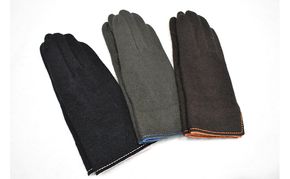 カシミヤ100％　レディース　バイカラーファッショングローブ ファッション小物 小物 寒さ対策 冬 冬小物 手袋 シンプル おしゃれ 通勤 お出かけ 普段使い 