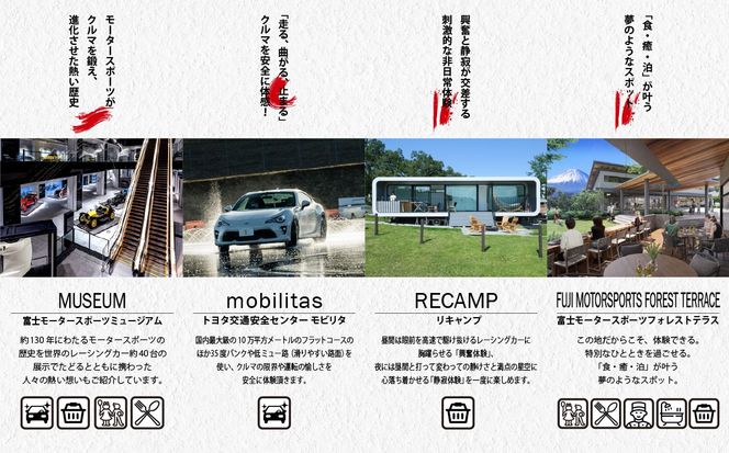 富士 モータースポーツフォレスト エリア 共通利用券　30,000円（1,000円券×30枚）