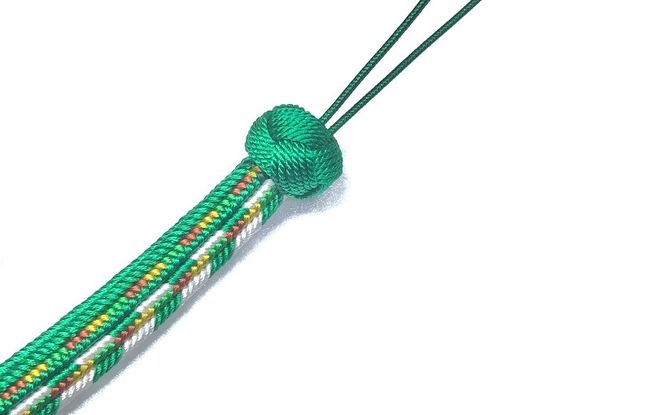 組紐ネックストラップゆるぎ組 矢絣柄３【hrkz0007-3】