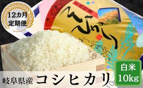 AK-17 【12か月定期便】岐阜コシヒカリ10kg