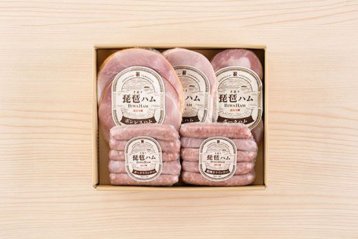 【カネ吉山本】琵琶ハムギフト5種詰め合わせ【Y141W】