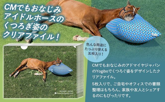 【アドマイヤジャパン×Yogibo】クリアファイル5枚入り BRTV046