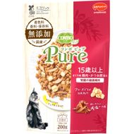 コンボ ピュア キャット 15歳以上用 まぐろ味・鶏肉・かつお節添え 200g ｘ12(ケース単位) キャットフード
