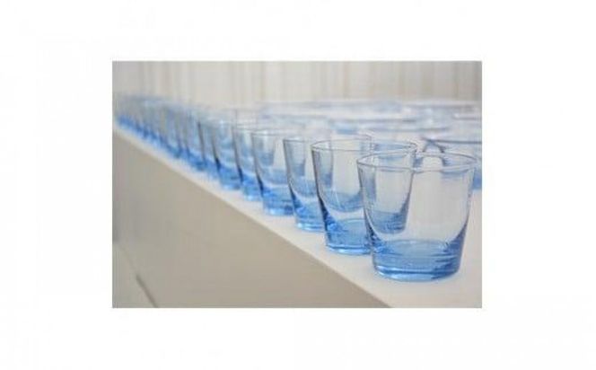 ＜Aji Glass＞　ロックグラス　みなも　2個セット　(GIFT BOX付) 372013_AN005