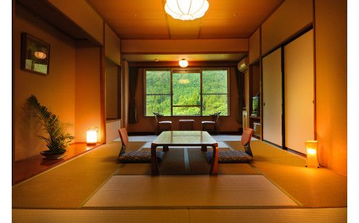 結びの宿 愛隣館 ペア宿泊券　里山ダイニングプラン 【1486】