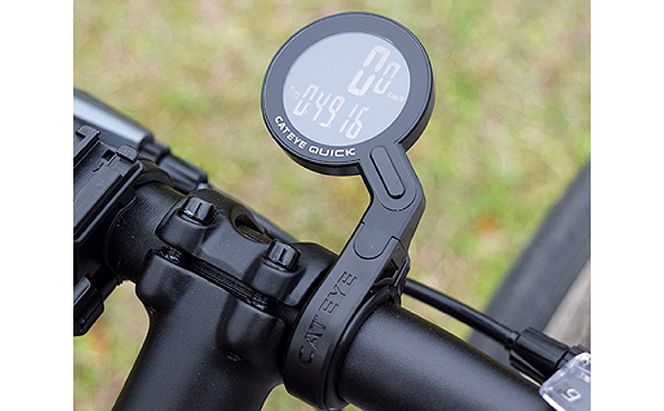 自転車用 ワイヤレス サイクロ コンピュータ ［ QUICK ］ キャットアイ 自転車 日用品 サイクルコンピューター 速度 走行距離 ロードバイク サイコン 薄型 オートスタート 