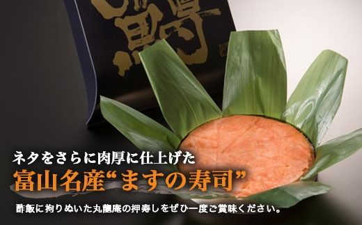 【射水市】【射水のおいしい食品】【魚介】特選ます一重桶　ます寿し ※翌日配達可能エリア(北陸、関東、中部、近畿地方)のみ