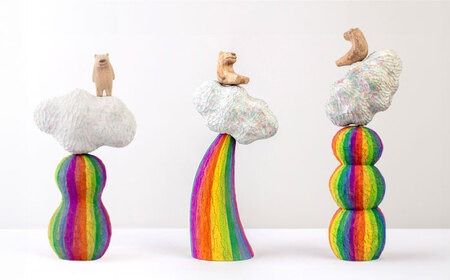 しろくま の 彫刻 作品 ～エネルギー補給シリーズ～ 糸島市 / しろくも工房【いとしまごころ】 [AEO001] インテリア オブジェ 木彫り 熊 しろくま シロクマ 白熊 彫刻 置物 木 雑貨