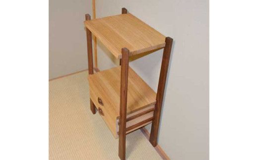 飾り棚 IYO ［Art＆Craft よしのや］ 家具 棚 木製家具 木家具 クルミ ウォールナット ［G-32］