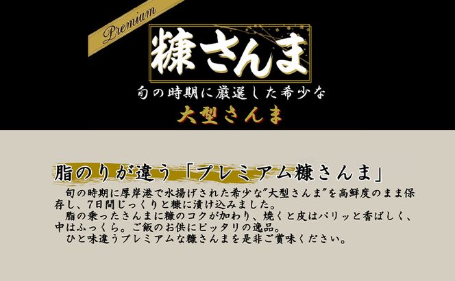 サンマ 厳選 プレミアム　糠さんま 1本入×10パック [ 秋刀魚 さんま 糠サンマ 焼き魚 加工品 大型サンマ ]