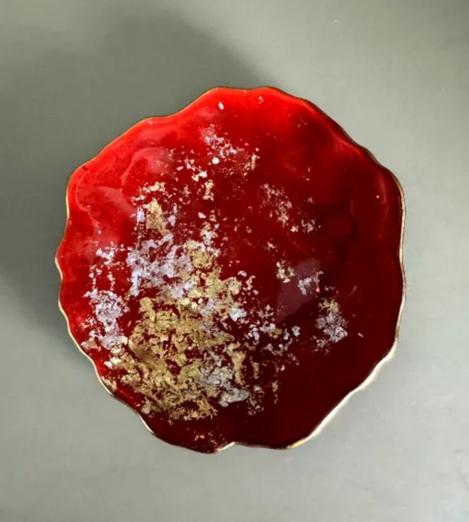 豆皿 口金ロック 古代金箔本朱 ［NF171］ 303446_CU90080VC04