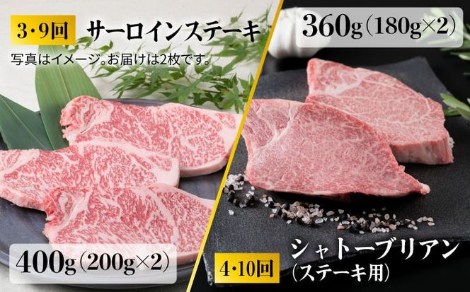 【全12回定期便】 糸島 黒毛和牛 食べ比べ セット 2人前 約 5.7 kg【月1回】 《糸島》 【糸島ミートデリ工房】 [ACA111] 定期便 肉 ランプ シャトーブリアン サーロイン ランキング 上位 人気 おすすめ