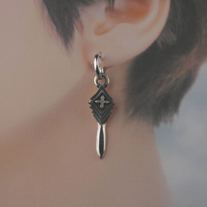 layers dagger pierce ダガー ピアス ｜ シルバー アクセサリー 925 ハンドメイド ジュエリー アクセ ファッション 人気 シンプル ギフト プレゼント 年末年始 お中元 お歳暮 内祝い 快気祝い