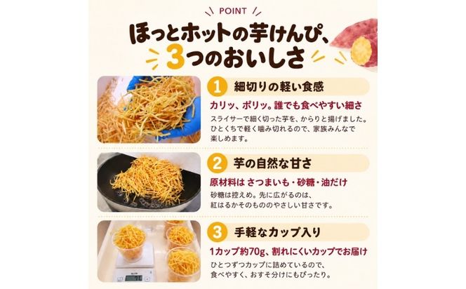 手づくり 細切り芋けんぴ 5個セット ｜ さつまいも 紅はるか 和菓子 おやつ 愛媛県 鬼北町 NPO法人くらしのお手伝い・ほっとホット