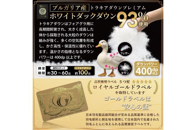 【春夏用】洗える！ 羽毛布団 ダウンケット シングル ホワイトダック 93% 0.4kg アイボリー [川村羽毛 山梨県 韮崎市 20743706] 羽毛 布団 ふとん 羽毛ふとん 肌掛け布団 400dp 寝具 日本製 国産 抗菌防臭 無地 コインランドリー