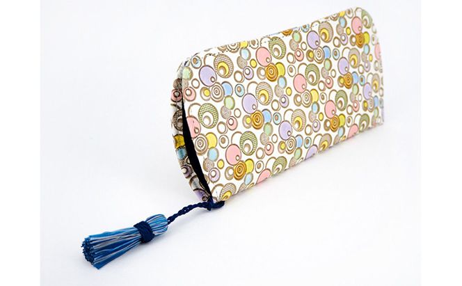 【文庫屋大関】メガネケース　ポッピンソーダ【皮革工芸品】 ファッション小物 民芸品 