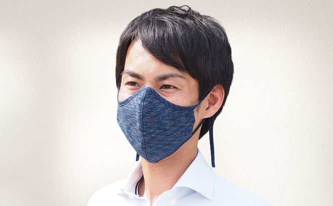 マスク 侍マスク ＜青嵐(あおあらし)＞ 青色系 3枚 セット Mサイズ