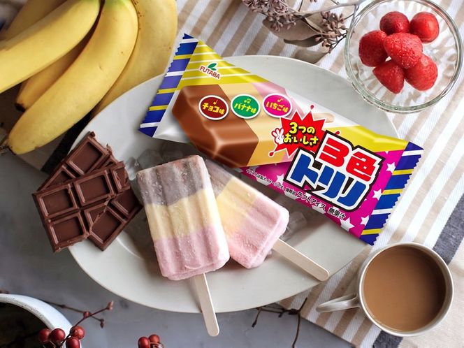 3色トリノ30本　|　アイス　アイスバー　チョコ　バナナ　いちご イチゴ　昭和　レトロ