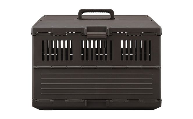 ペットキャリー 折りたたみ FC-670 ブラウン アイリスオーヤマ 犬 猫 ケージ ハードキャリー 折り畳み キャリーバッグ キャリーケース プラスチック お出かけ 帰省 旅行 病院 通院 移動 防災 