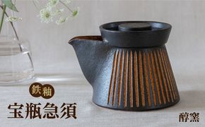 鉄紬 宝瓶急須 1個 糸島市 / 醇窯 急須 やきもの ポット[AOE008] 醇窯 高須健太郎 陶器 うつわ 器 やきもの 食器 急須