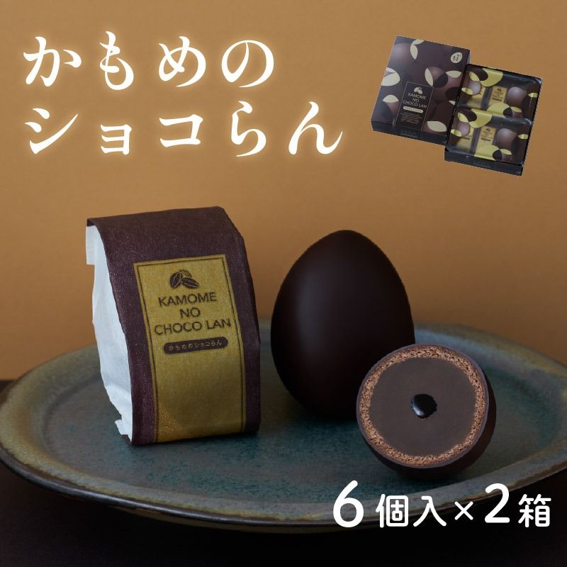 かもめのショコらん 6個入×2箱 お菓子 おかし 銘菓 お土産 おみやげ スイーツ チョコ 餡 チョコ餡 チョコ さいとう製菓 岩手県 大船渡市[kamome34]