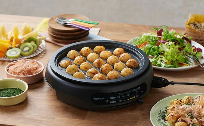 グリル鍋 3枚 プレート ブラック アイリスオーヤマ キッチン 家電 キッチン家電 調理家電 ホットプレート 鍋 深鍋 深型 焼肉 たこ焼き たこ焼き器付き マルチプレート 電気プレート 卓上調理器 テーブルグリル IGU-B3-B アイリス 宮城県 大河原町