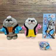 15-216 ゆるキャラ紋太・べつこグッズ(ぬいぐるみ小×2、PVCキーチェーン、缶バッジ)