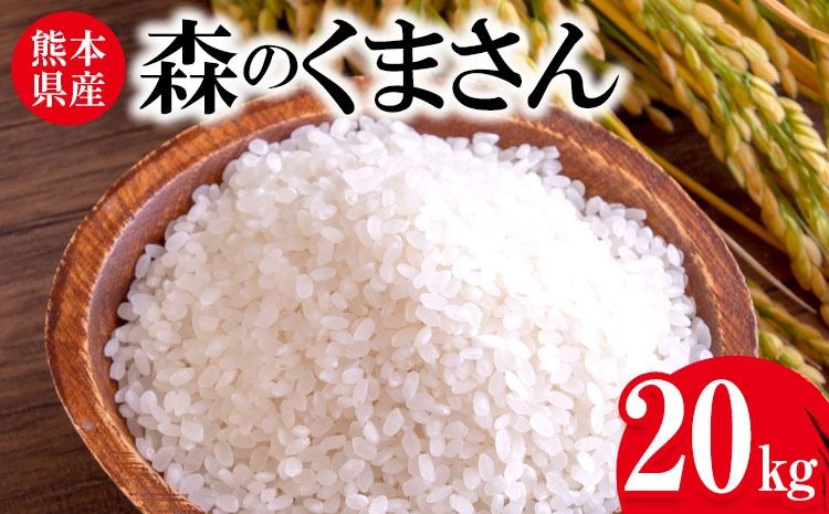 令和7年産 森のくまさん 20kg 株式会社羽根[60日以内に出荷予定(土日祝除く)]熊本県 長洲町 熊本県産 白米 精米 森くま もりくま 米---sn_hnmori7_60d_25_52500_20kg---