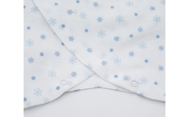 PGガーゼ　ベビー肌着セット 60cm　小紋 ベビー用品 青 ブルー 男の子 赤ちゃん 短肌着 コンビ肌着 裏始末 サイズ調整 股下ホック 肌に優しい 