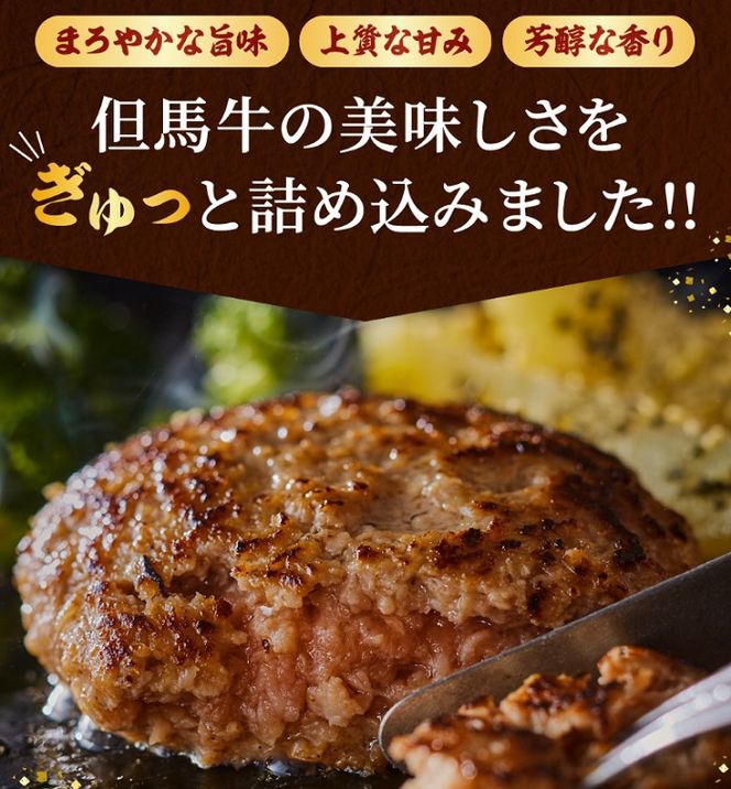【累計5,000個突破！】但馬牛経産牛ハンバーグ（150g×5個）010AA09N.／個包装 牛肉 黒毛和牛 100% 国産 経産牛 和牛 赤身 味付け ほくぶ バーベキュー bbq キャンプ アウトドア 焼肉 小分け 簡単調理 セット 詰め合わせ 詰合せ 冷凍 お弁当 おかず