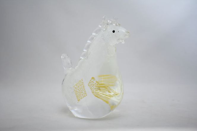 【期間限定】干支 午 白 SE-073【粋工房】_HA1875