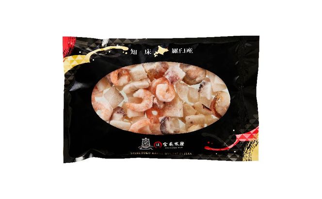 羅臼産のタコ、イカをふんだんに使ったシーフードミックス　500g 016942_AM089