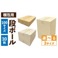 梱包用段ボール　100サイズ　10枚 ［206A02］ 梱包用 段ボール セット 選べる サイズ 規格 コンパクト 扱いやすい 段ボール箱 梱包 衣類 収納 片付け 整理 DIY 工作 荷物 引っ越し 防災 備蓄 便利 フリマ 通販 配送 荷造り お取り寄せ 愛知県 小牧市 送料無料